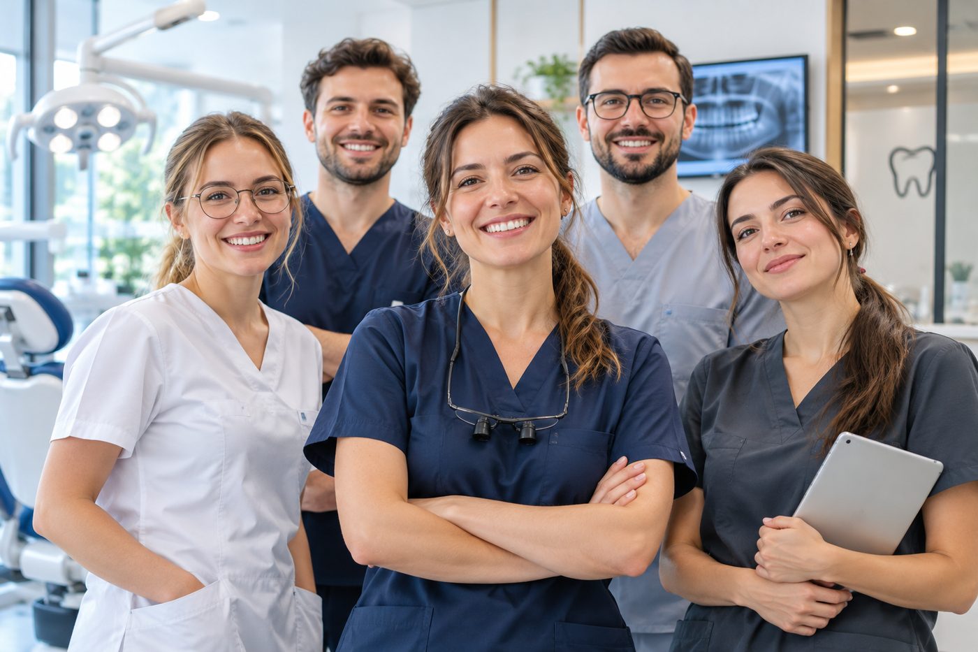 Echipă de medici stomatologi